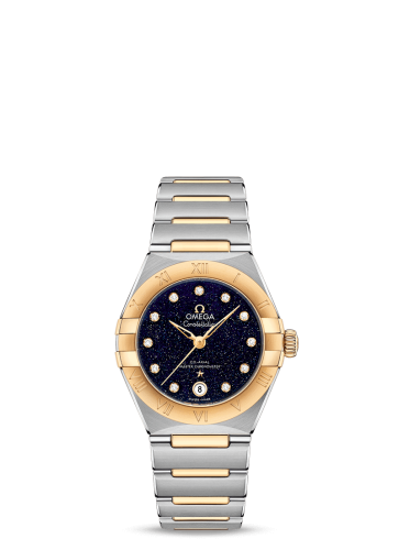 Omega Constellation Manhattan 29 Co-Axial Master Chronometer Stainless Steel / Yellow Gold / Aventurine